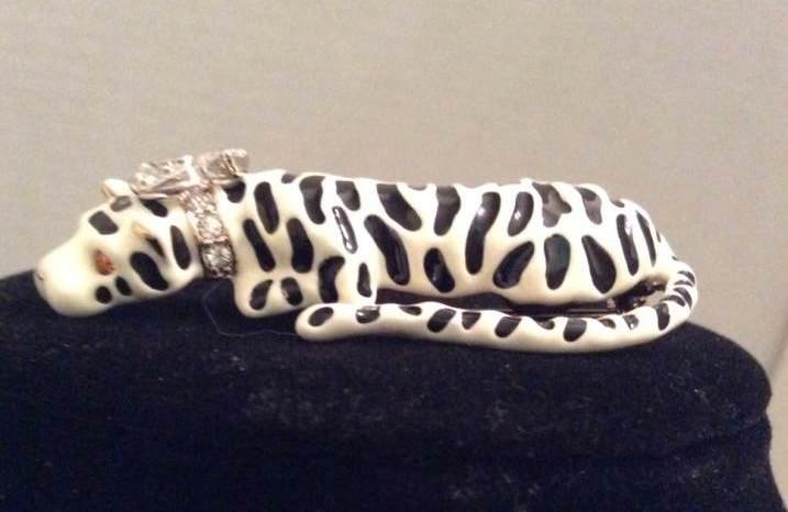 Kenneth Jay Lane White Tiger Pin: Kenneth Jay Lane White Tiger Pin