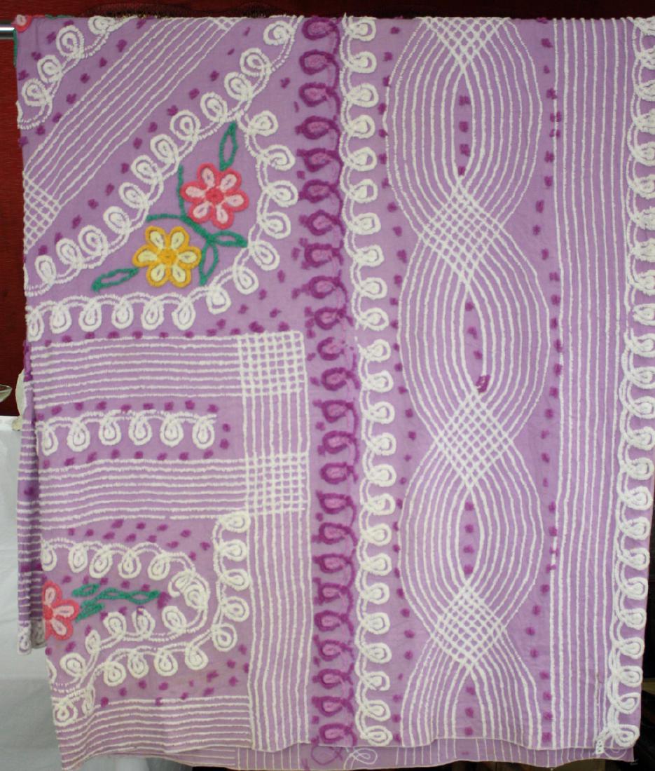 5 Color 1950s Chenille Bedspread (1 of 1)