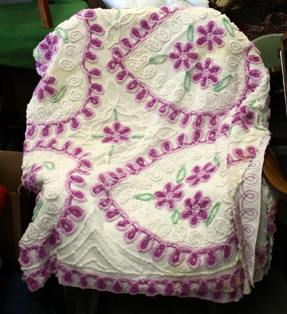 Retro 50s Chenille 5 Color Bedspread (1 of 1)