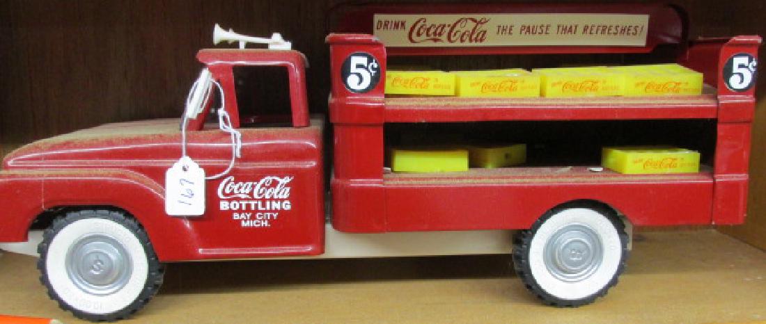 Coca Cola Bottling Truck: Coca Cola Bottling Truck Circa 1965 model 15" long by 7" tall