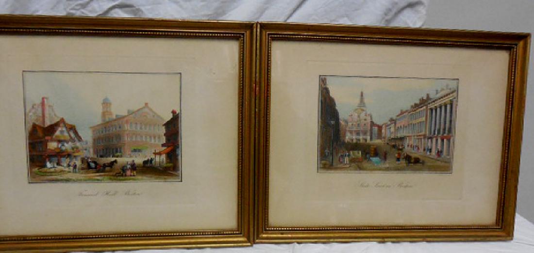 Pr. Boston Street Engravings 19th Cent. (1 of 3)