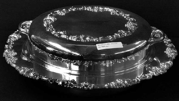 Electroplated Nickel Silver Covered Round Vegetab