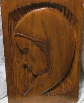 Matthew Harness, Tn., Wood Carving Woman's Head (1 of 2)