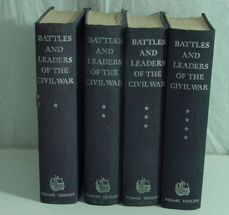 Battles And Leaders Of The Civil War, 4 Volume Boo: Complete Set Of Thos.Yoseloff Edition, Printed In 1956, Possible First Editions. Each Volume Has Over 750 Pages And Is Illustrated With Battle Drawings And Single Page Maps. Covers The Civil War From 