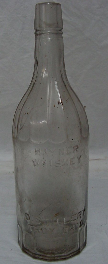 Hayner Whiskey Bottle Troy Ohio 1897