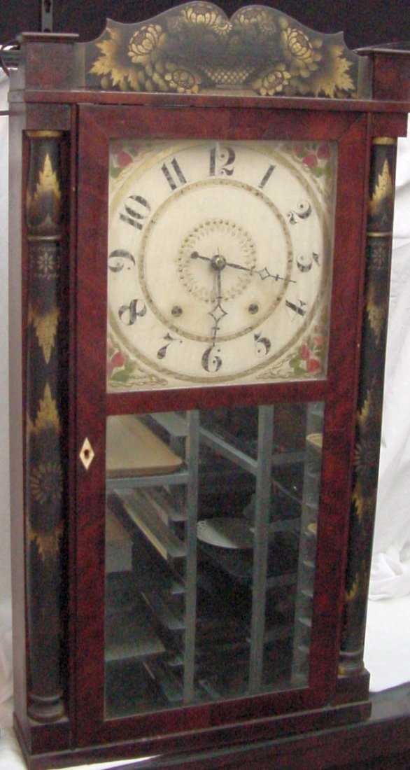 1850 Wooden Works Mantle Clock Seth Thomas
