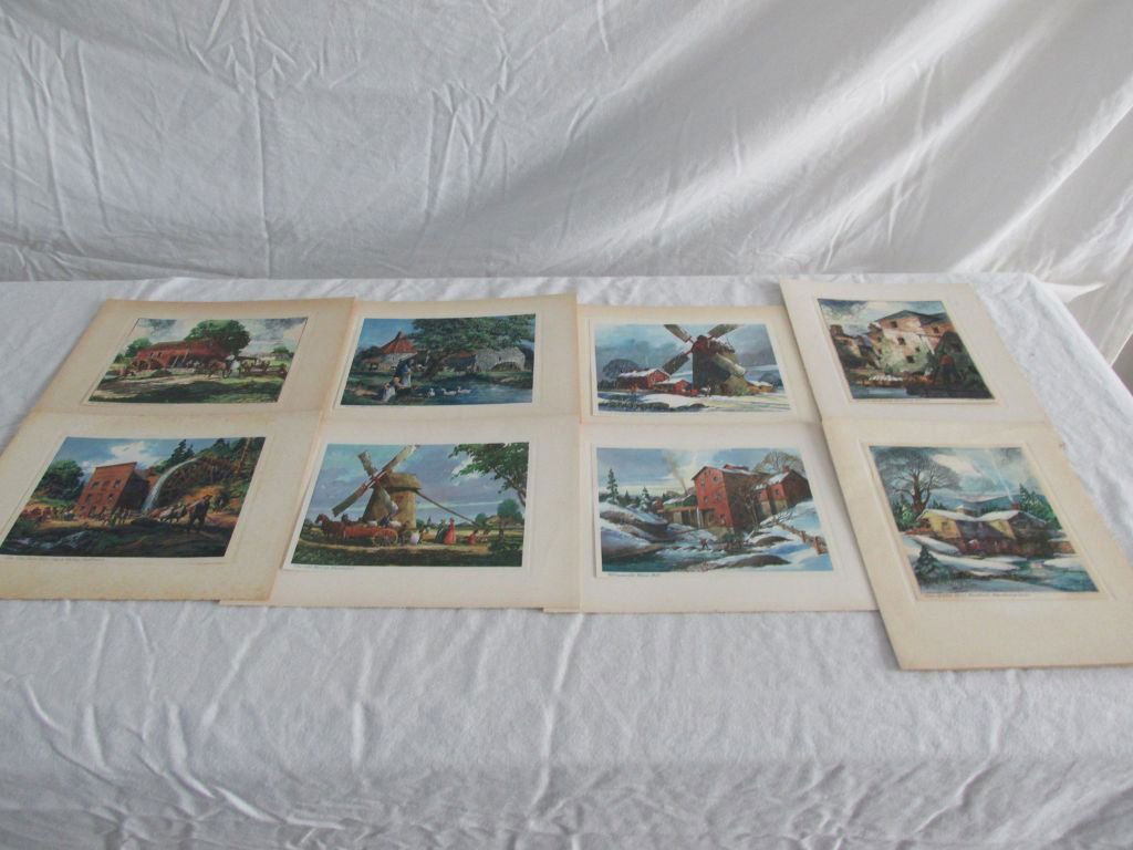 Lloyd Harting Portfolio Prints: All prints were made to be framed and were by Lloyd Harting, well known American artist, given as a Christmas presents by the Bemis Bro. Bag Co., and Joe. S. Mayberry of Memphis from the late 40s thro
