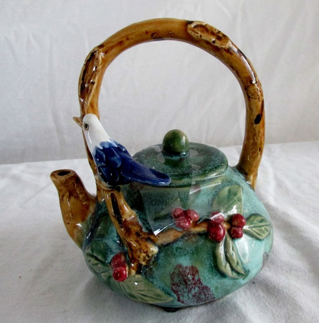Nature Theme Pottery Teapot Oct 18, 2014 John Coker, Ltd. in TN