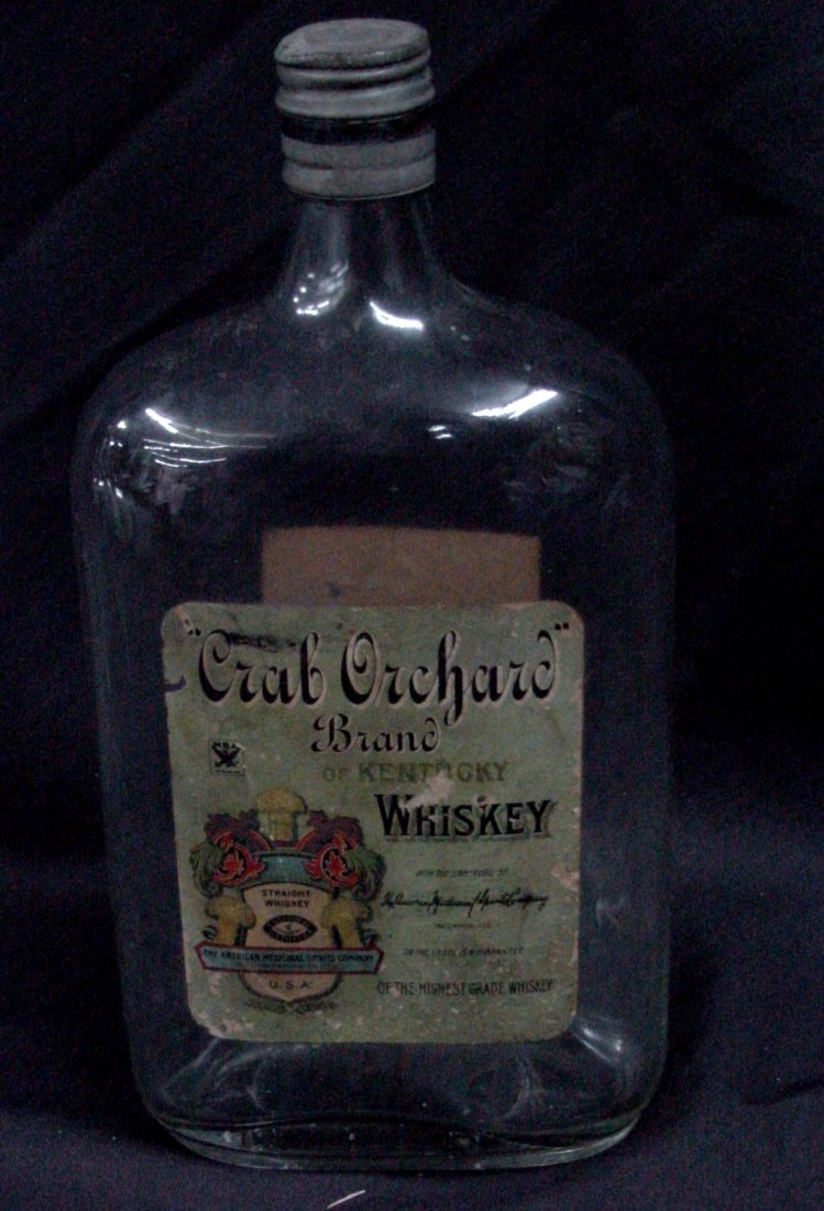 1933 Crab Orchard Ky Whiskey Bottle