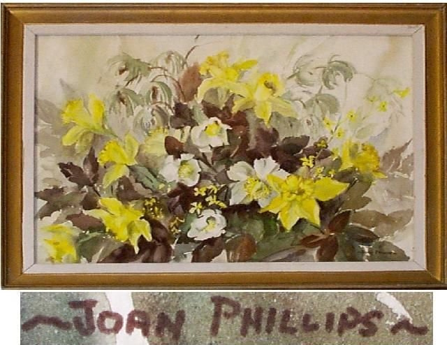 Daffodils & Christmas Roses by Joan Phillips  (1 of 1)