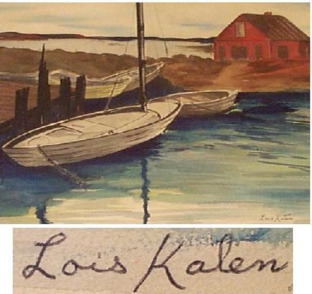 Sailboats At Dockside by Lois Kalen  (1 of 1)