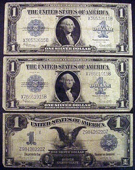 1923 & 1899 $1 Silver Certificates