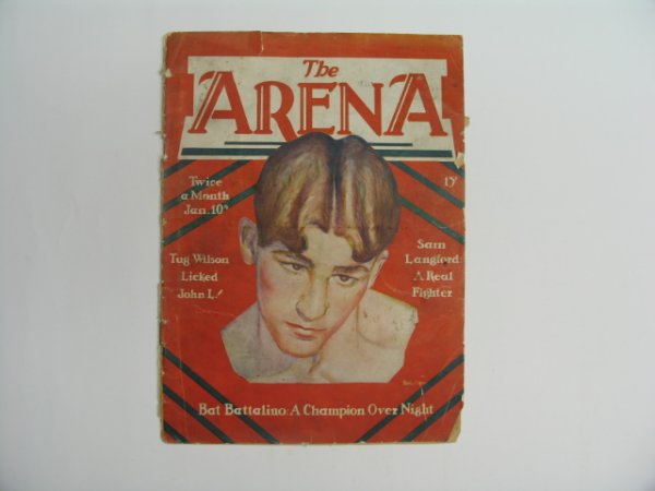 THE ARENA Boxing Publication 1930: Jack Dempsey – Gene Tunney Article Jack Johnson Article & Pictures Inside Tug Wilson Licked John Sullivan Article, Sam Langford, Brodbeck of Penn Basketball & Much More