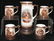 2494: Laughlin Art China Pitcher & Tankards Set