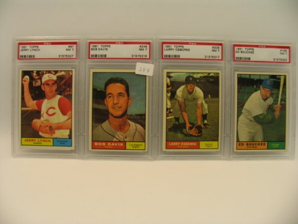 1961 Topps Graded Baseball Cards PSA 7 - 2