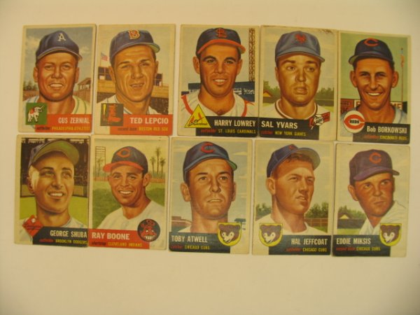 1953 Topps Baseball Card High Grade