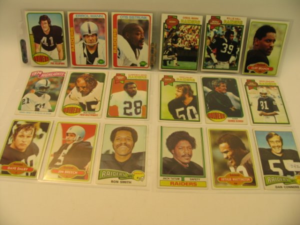 Oakland Raiders NFL Vintage Football Cards