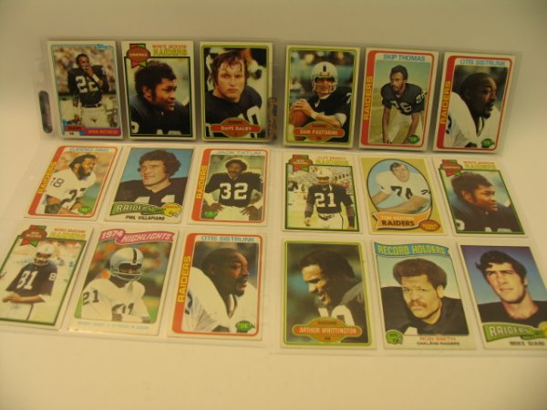 Oakland Raiders NFL Vintage Football Cards - 2