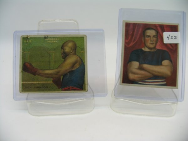 Jack Johnson & James JeffriesTobacco Cards: c. 1910 T218 Boxer MECCA