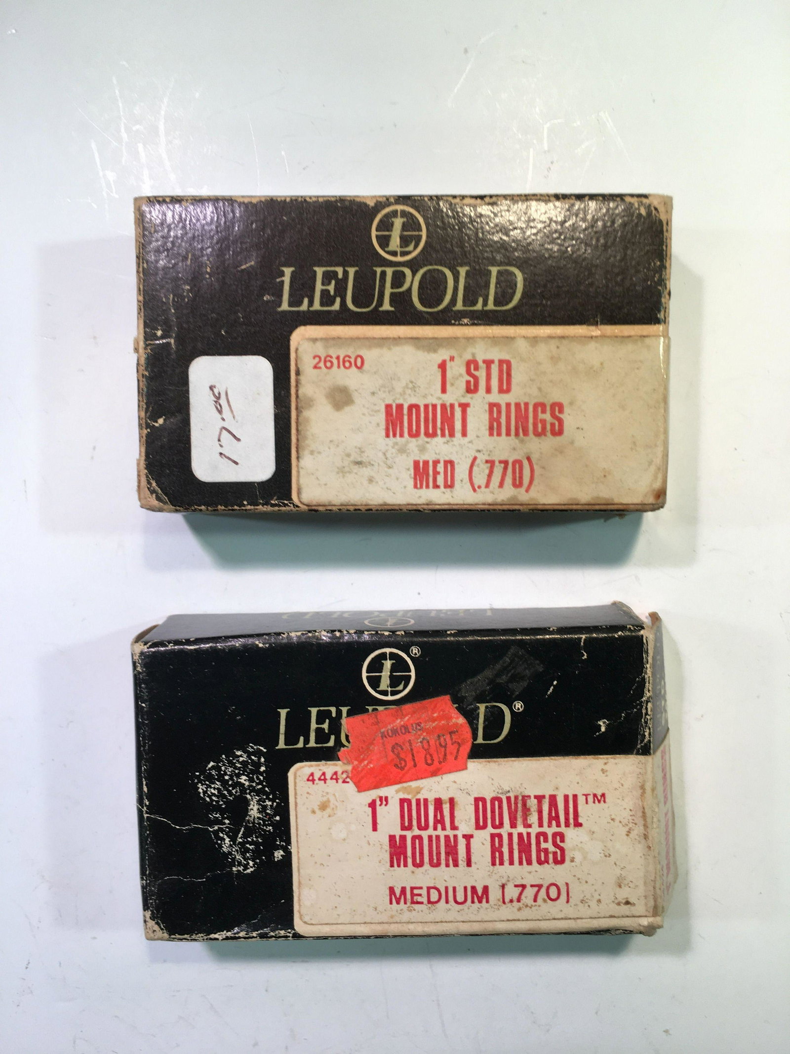 (2) Leupold 1 in Dual Dovetailed Mt. Rings. Two Sets: (2) Leupold 1 in Dual Dovetailed Mt. Rings. Two Sets