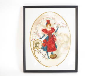 Early 20th C. University of Pennsylvania Calendar Girl