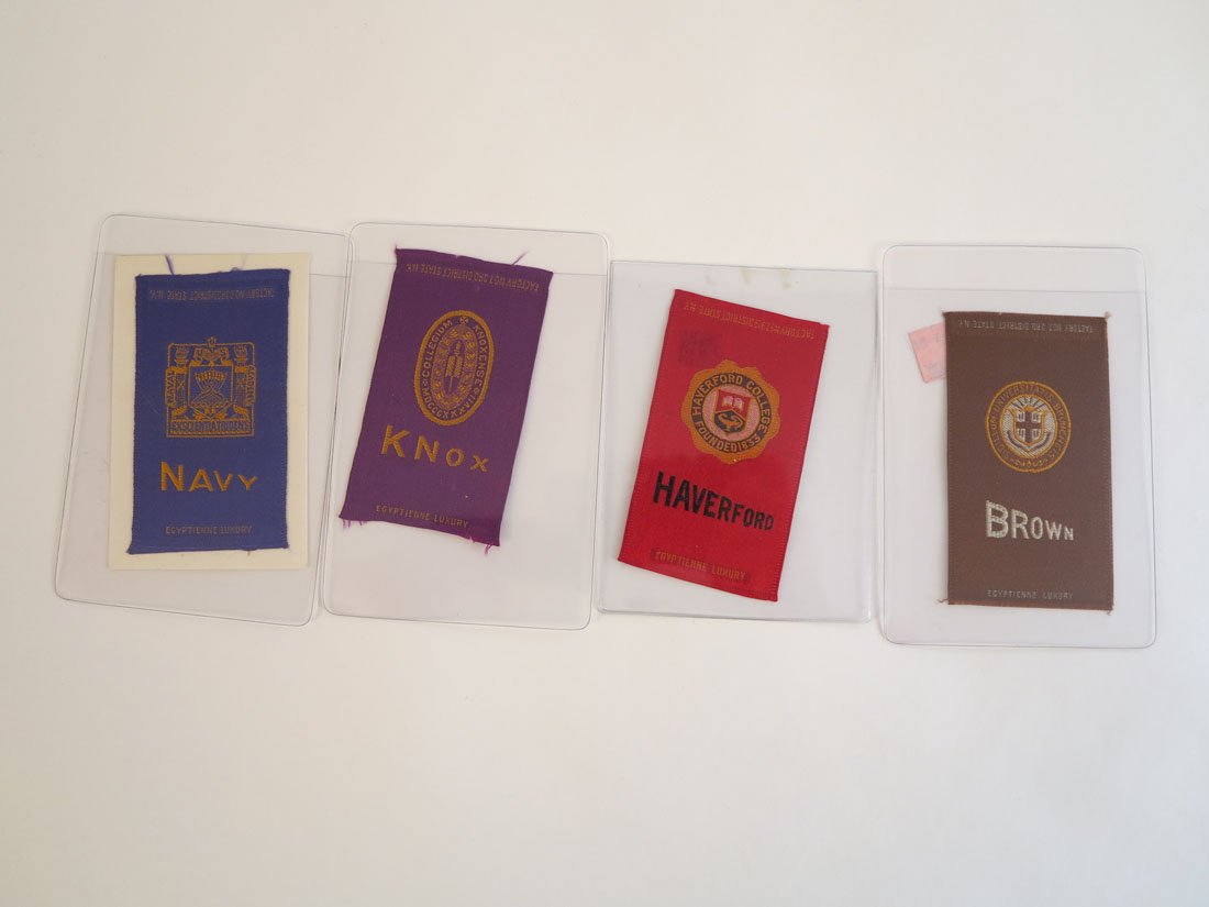 (4) S25 Tobacco Silks, Egyptienne Luxury: Lot of 4 Tobacco Silks By Egyptienne Luxury: Haverford, Navy, Brown, Knox.