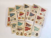 Complete Set (50) S23 College Flag, Seal, Song, Yell