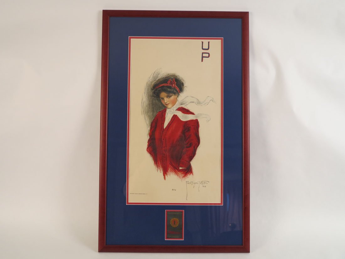 University of Pennsylvania Girl, Pearle Fidler 1909: Billy" University of Pennsylvania Girl. By Pearle Eugene Fidler 1909. Copyright 1909 by Edward Gross NY. 18x29.5