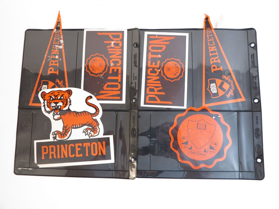 (9) Princeton Pennant Decals: Lot of 9 Princeton Pennant Decals.