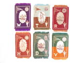 (6) B33 College Athlete, Seal, Pennant Tobacco Blankets