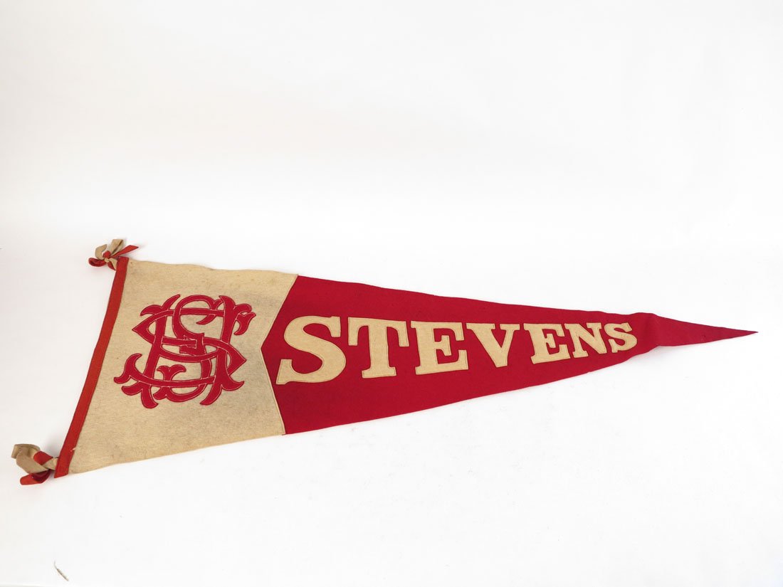 Stevens H.S. Pennant with Sewn on Letters, 36": Stevens Pennant with Sewn on Letters. 36"