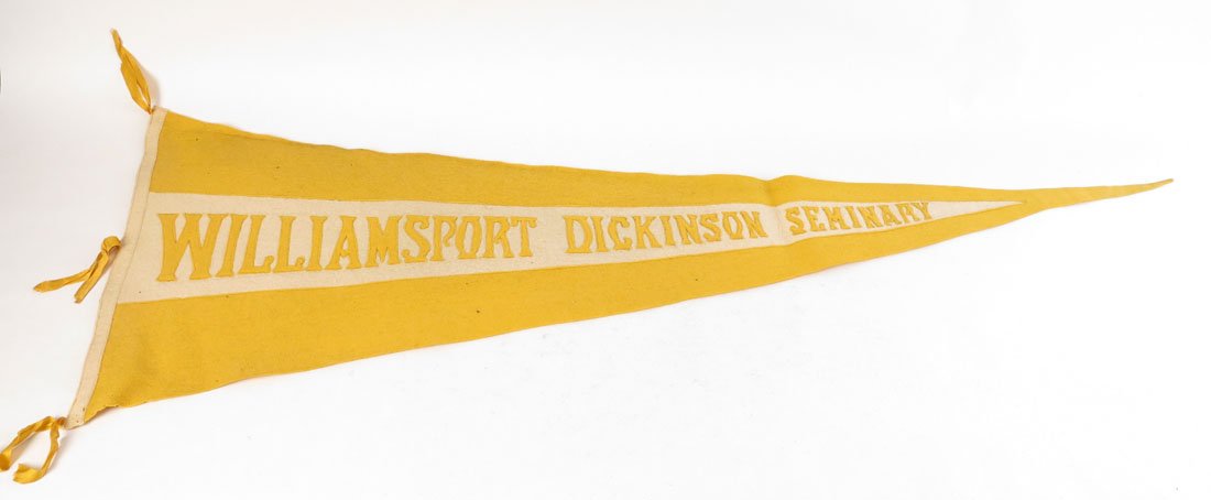 Williamsport Dickinson Seminary Pennant, 45.5": Williamsport Dickinson Seminary Pennant. Sewn on Letters. 45.5"