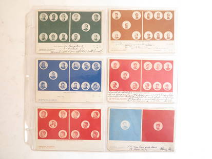 (12) College Football Team Picture Postcards: Lot of 12 College Football Team Picture Postcards. 6 by Dominoe Card Boston Post-Card Co. Nov 1905. 6 Copyright 1908 by C.T. Carpenter. Teams Include: Ursinus, Colgate, Dartmouth, Brown, Yale, Carlisl