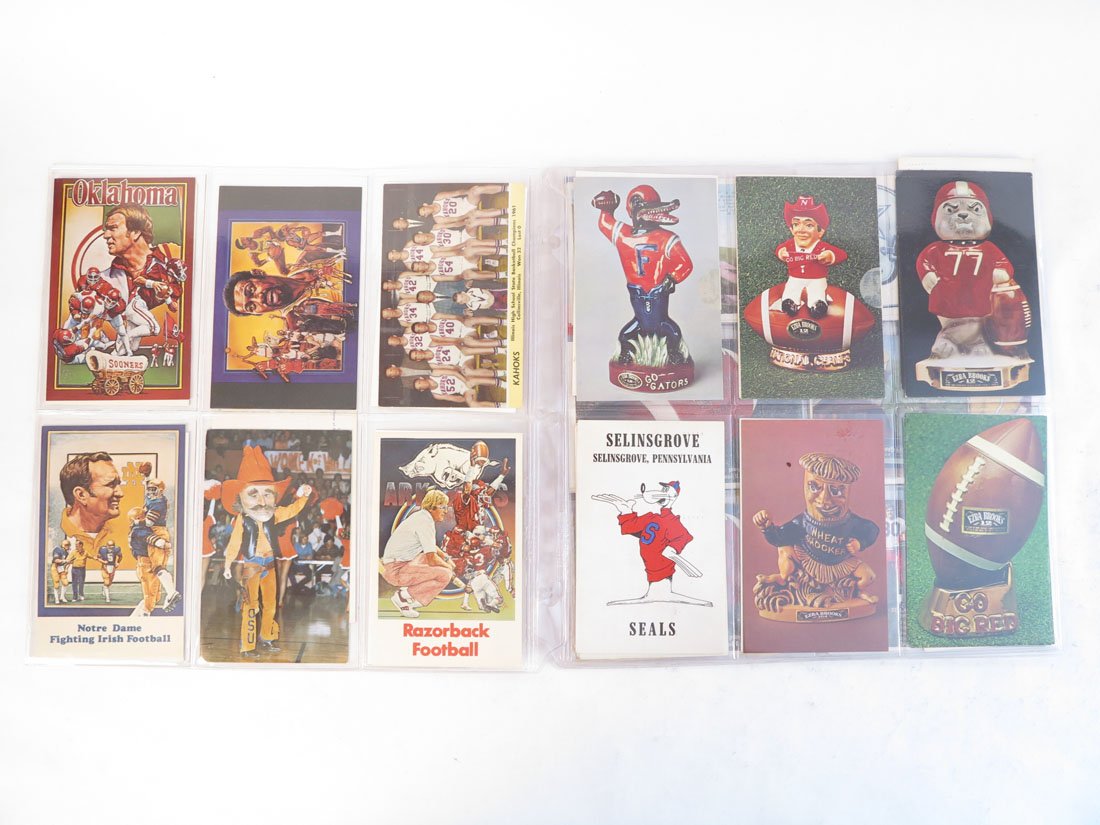 (48) 1960-80's College & Pro Football Postcards & More: Lot of 48 1960's-1980'sCollege & Pro Football Postcards, Schedules and Ticket Stubs.