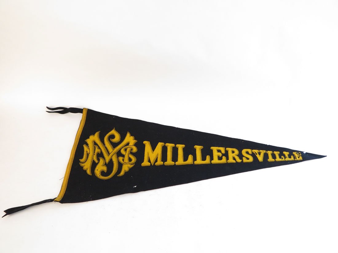 Millersville State Normal School Pennant: Millersville State Normal School Pennant. Sewn on Letters. 33"