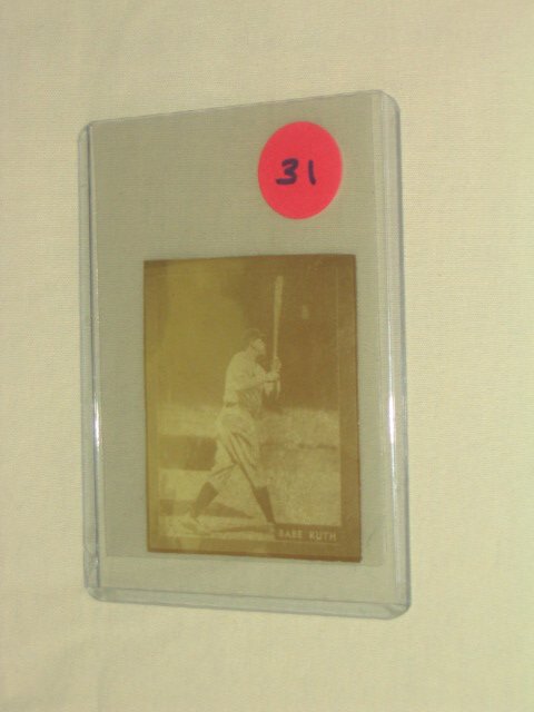 Babe Ruth 1931 Ray-O-Print Baseball Car