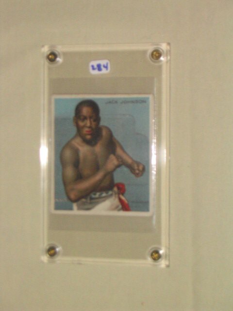 Jack Johnson 1910 T218 Boxing Card: Has: Jack Johnson 1910 T218 Boxing Card: Hassan Tobacco