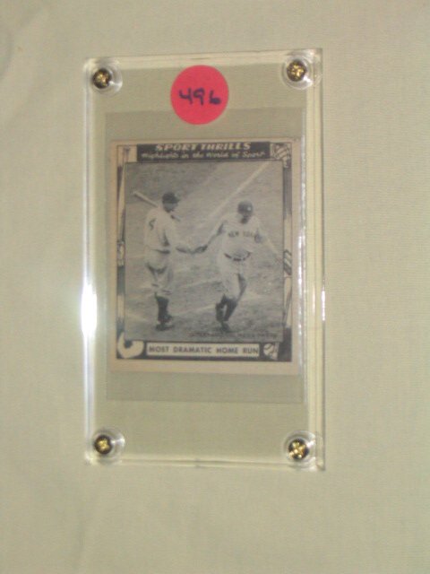 Ruth/Gehrig 1948 Swell Bubble Gum: Near
