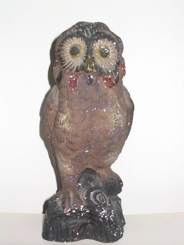 19th C Chalk Owl