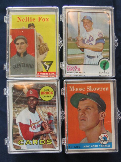(4) Card Lots Mix of Rookies, Stars, Vintage Card