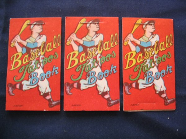 Baseball Tattoos Book1960's in Near Mint Conditio