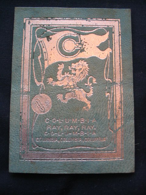 Columbia University 1908 Basketball Tobacco Leath