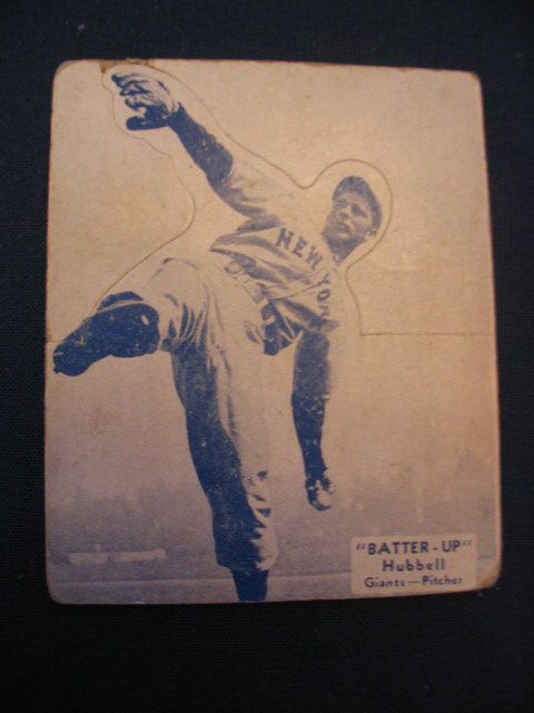Carl Hubbell 1934 Batter- Up Card