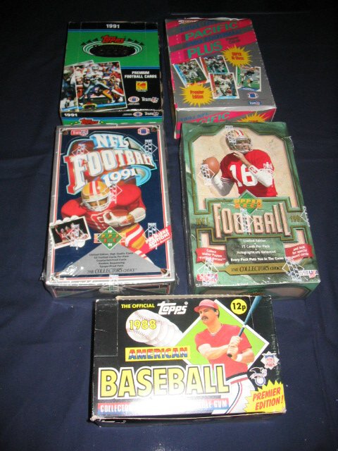 (5) Assorted Unopened Wax Boxes