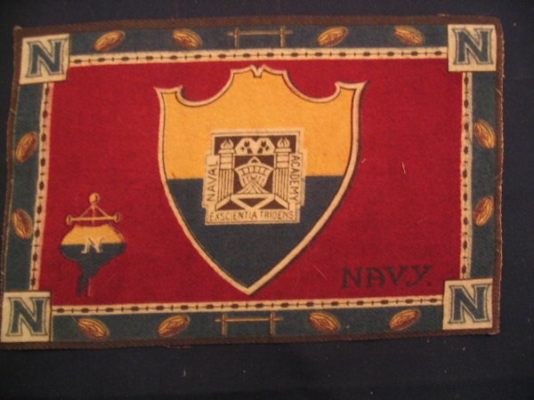 Navy Football Tobacco Blanket circa 1910