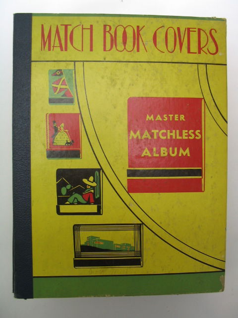 1940's Advertising Matchbook Cover Album: 432 Total. Includes: Champion Spark Plugs, Tums, Alka-Seltzer, King Edwards Cigars, Lucky Strike, Chicken of the Sea, Restaurants, Country Clubs, War Bonds, National Defense, Gillette Blades, 7up, Del