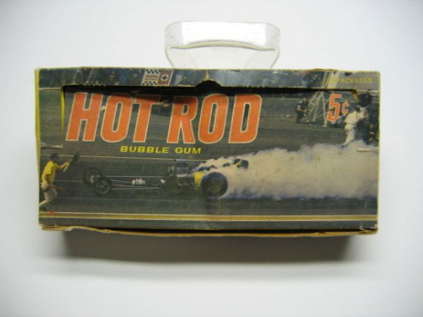 Hot Rod 5 Cent Bubble Gum Donruss Display Box: c. 1960 Great Appeal