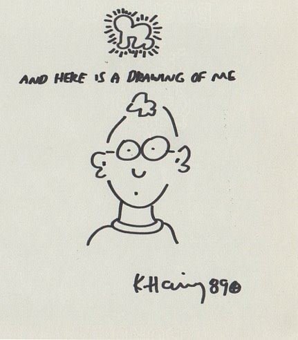 KEITH HARING SELF PORTRAIT. (1 of 1)