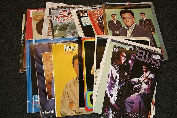 ELVIS PRESLEY CALENDARS FROM 1978-2012. (1 of 1)