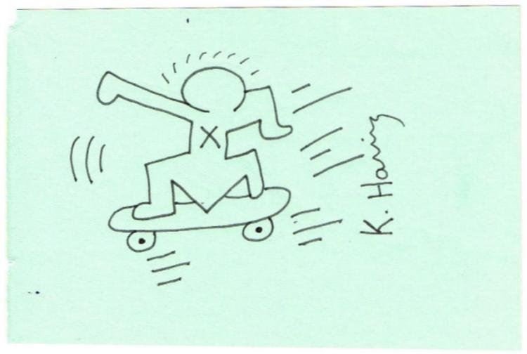 KEITH HARING: SKATEBOARD KID. (1 of 1)